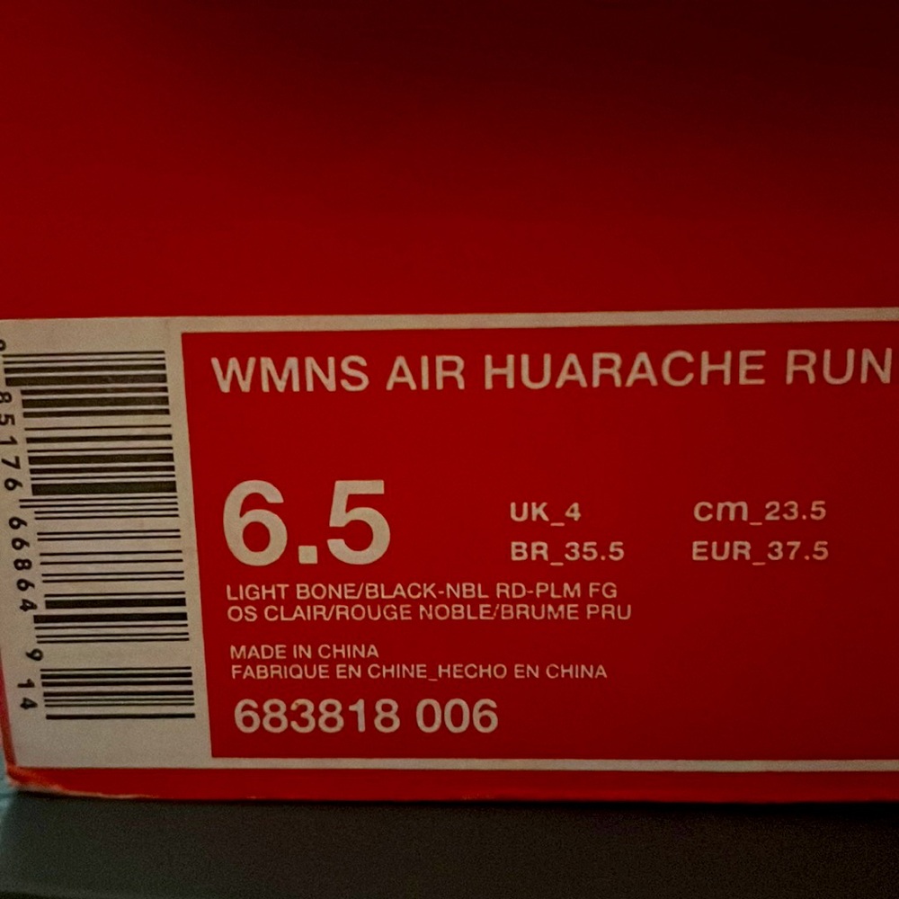 Nike Womens Air Huarache Run PRM 6.5 - Picture 8 of 8